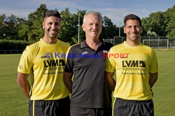 Mannschaftsfoto Saison 2019/20 Fussball Sinsheim - SV Tiefenbach (© Kraichgausport / Loerz)